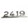 Chrom Schriftzug / Typenzeichen " 2419 " für Mercedes LKW