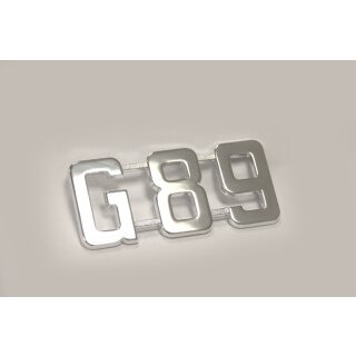 Metall Schriftzug / Typenzeichen G89
