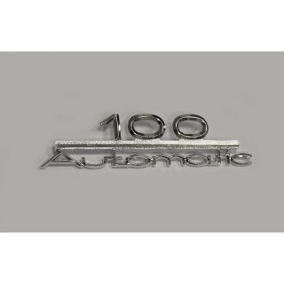 Metall Schriftzug / Typenzeichen Audi 100 Automatic