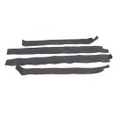Black sill rubber mat set for Mercedes W108 /W109