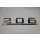 Chrom Emblem / Schriftzug  " 206 " für Mercedes Transporter