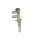 Connector with valve for Mercedes R107 water tank