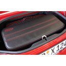 Kofferset für Fiat Spider 124 - schwarz/ rote Nähte