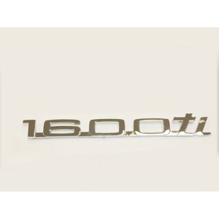 New emblem / lettering "1600 ti" in chrome for BMW classic car