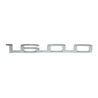 Neues Emblem / Schriftzug  "1600" in chrom für BMW Oldtimer