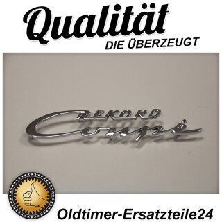 Schriftzug Rekord Coupe für Opel Oldtimer Rekord P2 Coupe