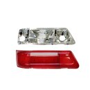 Tail light glass red / red with reflector for early...