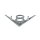 Emblem " V8 " für OPEL Admiral / Diplomat B