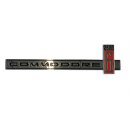 Lettering "Commodore 6/2500" chromed black / red designed for fenders Opel Oldtimer Commodore A