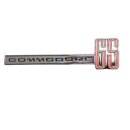 Lettering "Commodore GS" chromed black / red...