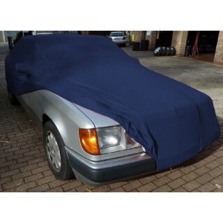 Blue AD-Cover ® Mikrokontur with mirror pockets for Mercedes E-Klasse (W124) Lim., Coupe & Cabrio