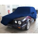 Blue AD-Cover ® Mikrokontur with mirror pockets for VW Golf I