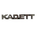 New lettering "Kadett" chrome / black for Opel...