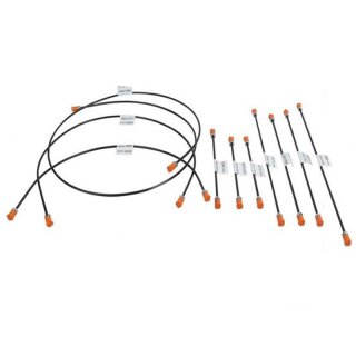 Brake line set for Porsche 911 08/68-07/76 with 2-circuit system without BKV