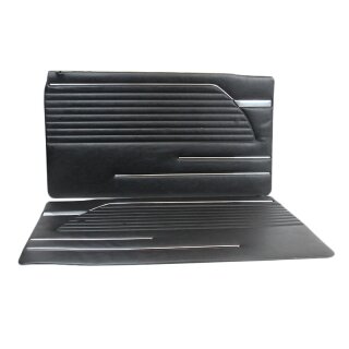 Black door panels with decorative strips for BMW 1602-2002 E10