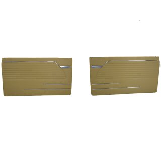 Beige door panels with decorative strips for BMW 1602-2002 E10