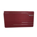 Red ( dark red ) door panels with decorative strips for...