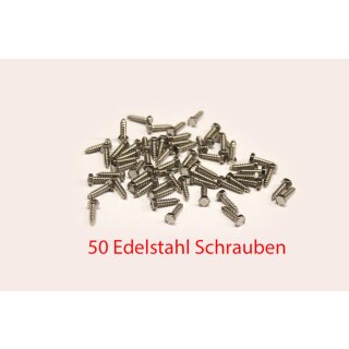 50 Stück Edelstahl Sechskant Blechschraube 3,5X13