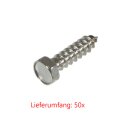 Stainless steel hexagon tapping screw 3,5X13