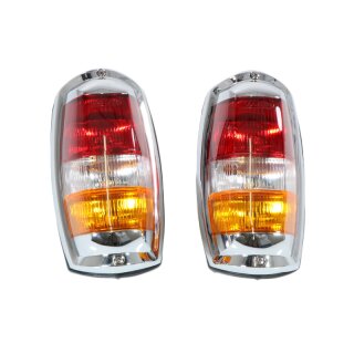 Compleete Red/Amber taillight set for late Mercedes 190SL & Ponton