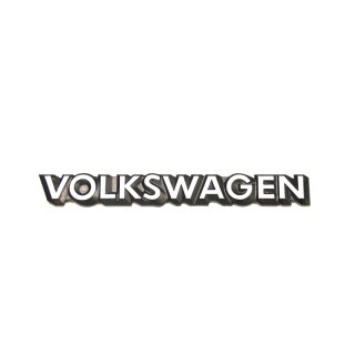 Volkswagen Schriftzug Schwarz / weiß  für VW Golf I II & Polo
