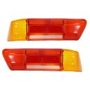 Gläser Set Rot-Orange für frühe Mercedes W111 / W113 Rückleuchten