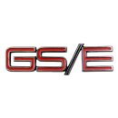 Schriftzug Emblem "GS/E" verchromt schwarz/rot...