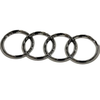 Selbstklebendes Audi Emblem / Ringe Chrom 16,5cm x 5,7cm