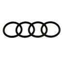 Selbstklebendes Audi Emblem / Ringe Schwarz