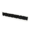 Volkswagen Schriftzug Schwarz / schwarz für VW Golf I II & Polo