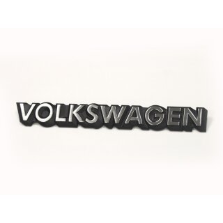 Volkswagen Schriftzug Schwarz / silber für VW Golf I II & Polo