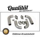 Stainless steel tailpipe set for Porsche 356 B and C